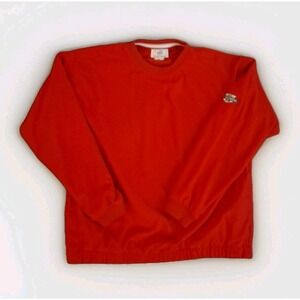 The Broadmoor Red Crewneck Sweatshirt Embroidered Sleeve Logo Mens Size M